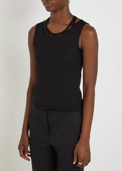 Our Legacy Swim Layered-effect Cotton-blend Tank In Black