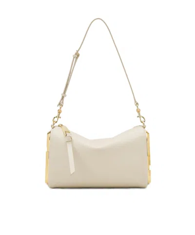 Marc Jacobs Leather Shoulder Bag Adjustable Detachable Strap In Neutral