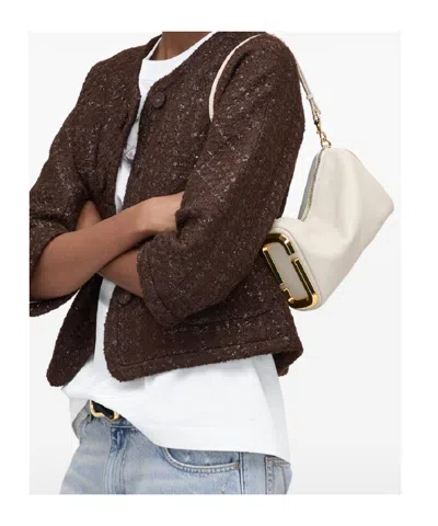 Marc Jacobs Leather Shoulder Bag Adjustable Detachable Strap In Neutral