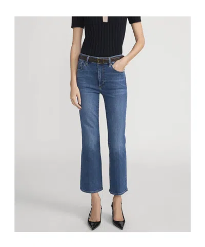 Frame Foxley Cropped Jeans In Blue