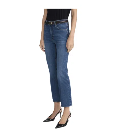 Frame Foxley Cropped Jeans In Blue