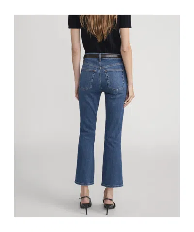 Frame Foxley Cropped Jeans In Blue