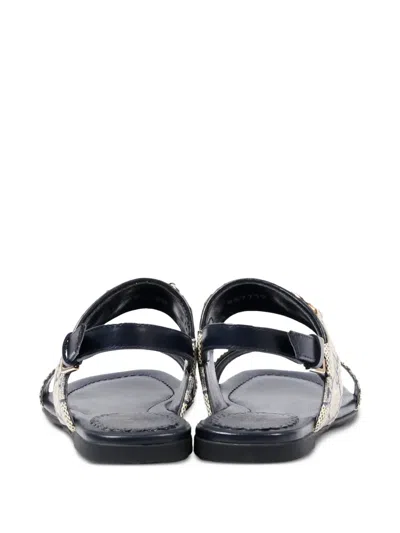 Gucci Logo Strap Sandals In Multi