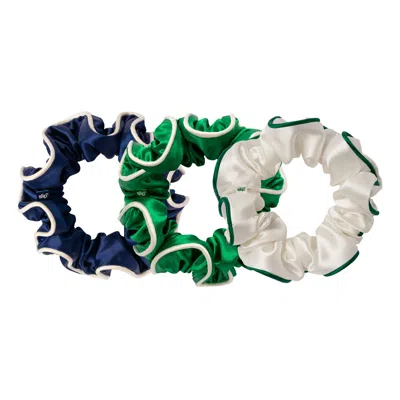 Slip Game Day Large Silk Scrunchies Set Of Three In Multi