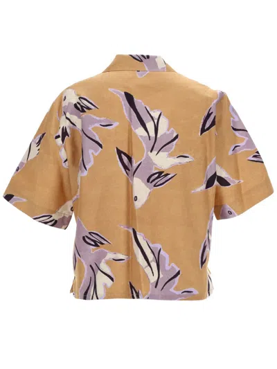 Paul Smith Camicia In Cotone E Seta In Brown