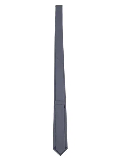 Tagliatore Blue None Geometric Tie In Gray