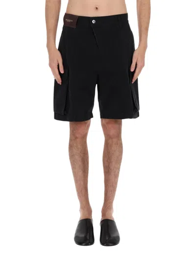 Jw Anderson Black Solid Shorts In Black