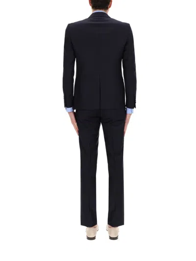 Tagliatore Single-breasted Suit In Black