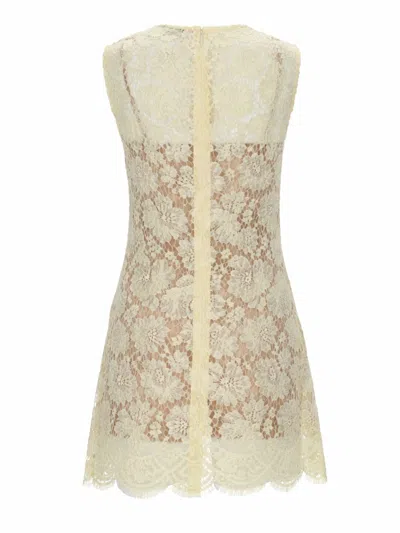 Self-portrait Self Portrait Short Dress With Embellishment In Yellow