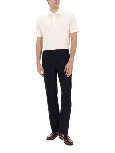 Lardini Wool Pants In Blue