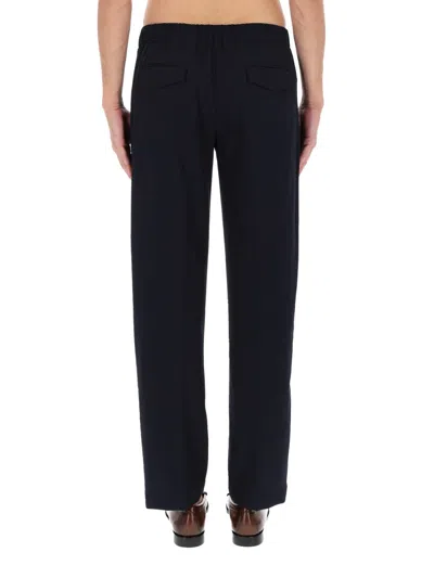 Lardini Wool Pants In Blue