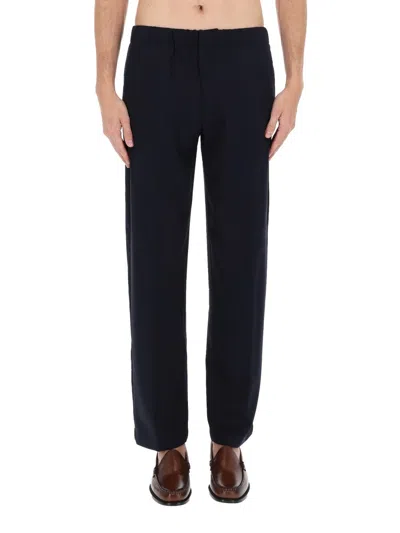Lardini Wool Pants In Blue