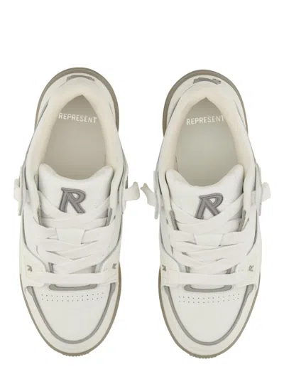 Represent White Solid Studio Sneakers In White