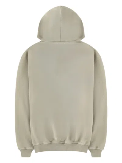 Represent Green Hoodie With Fixed Hood And Maxi Print On The Front In Cotton Man In Green