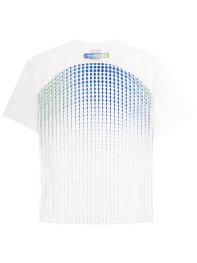 Casablanca Crew Neck Graphic Print Short Sleeve T Shirt In Multi