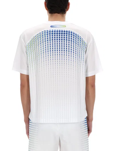 Casablanca Crew Neck Graphic Print Short Sleeve T Shirt In Multi