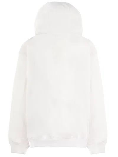 Casablanca Tennis Club Logo-print Hooded Cotton Sweatshirt In White