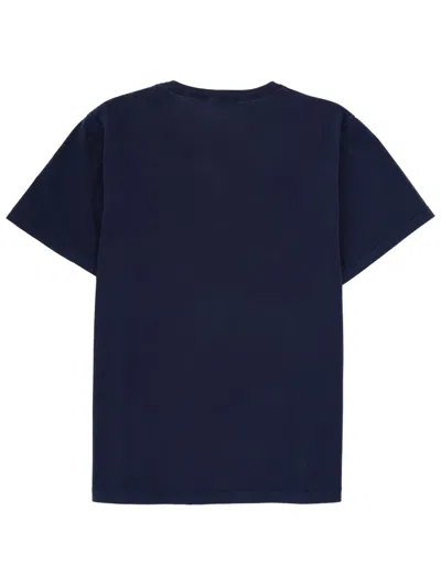 Jw Anderson Logo Crew Neck Graphic Print T Shirt In Blue