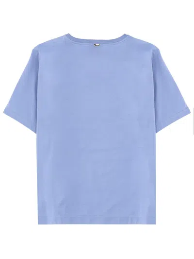 Herno Cotton T-shirt In Blue