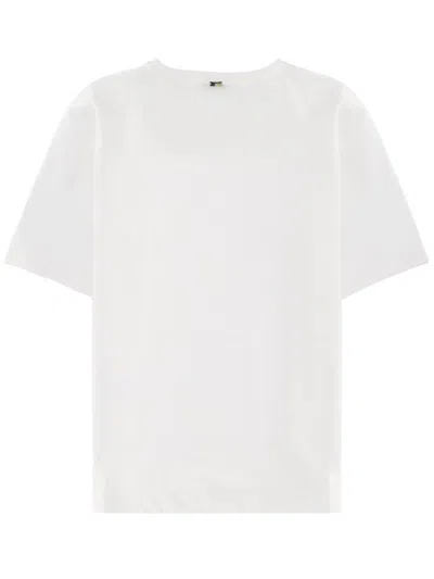 Herno Neutrals Pristine Boxy Crewneck T-shirt In White