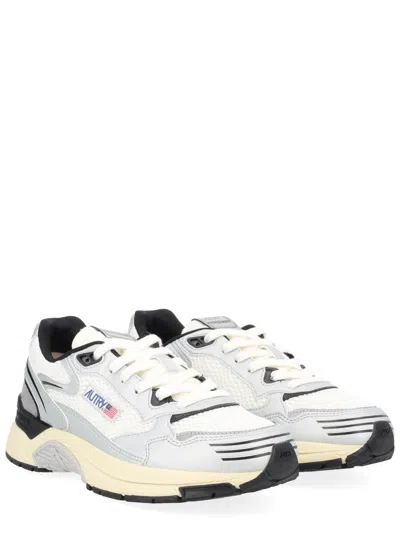 Autry Hyperway Sneaker In Mesh And Suede Sneakers Silver In Multi