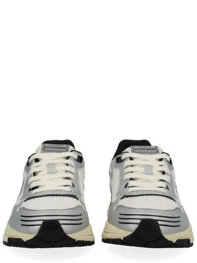 Autry Hyperway Sneaker In Mesh And Suede Sneakers Silver In Multi