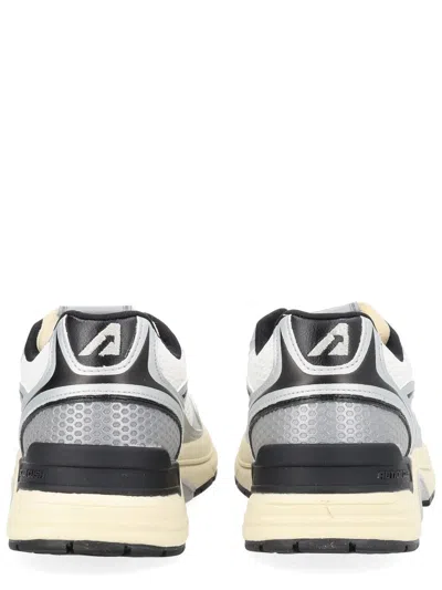 Autry Hyperway Sneaker In Mesh And Suede Sneakers Silver In Multi