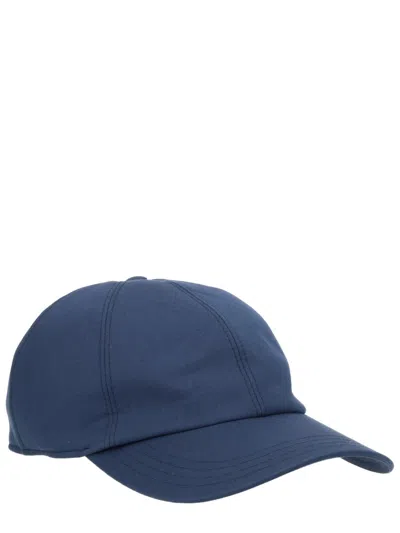 Premiata Logo Baseball Hat Curved Brim Design In Blue