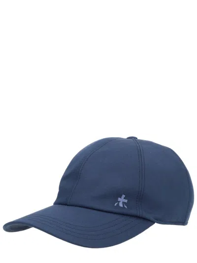 Premiata Logo Baseball Hat Curved Brim Design In Blue