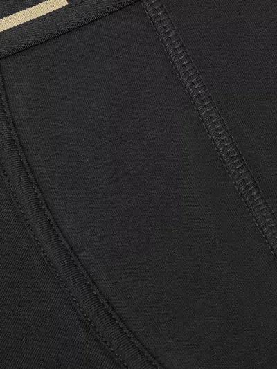Versace Underpants Low Rise Trunk Stretch Bio Cotton Jers In Black