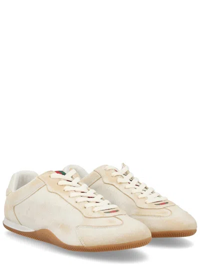 Gucci Elan Washed Leather Low-top Sneakers In Multi