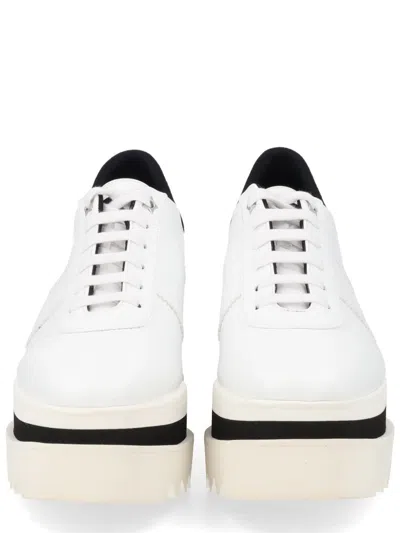 Stella Mccartney Women White Lace Up Sneakers, 7.5 Luxury Sneakers For Women Darveys In Multi