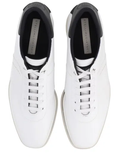Stella Mccartney Women White Lace Up Sneakers, 7.5 Luxury Sneakers For Women Darveys In Multi