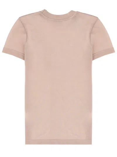 Filippa K Beige Solid Crew Neck T-shirt In Neutral
