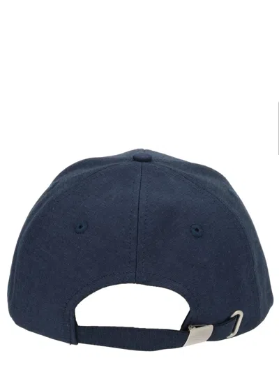 Aspesi Cotton Baseball Cap In Blue
