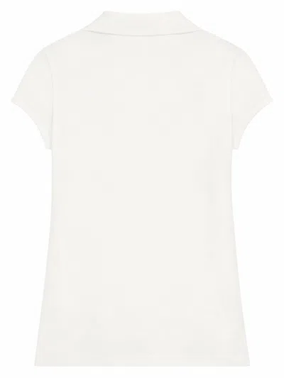 Courrèges Cropped Polo Shirt Collar Short Sleeves V Neck In Animal Print