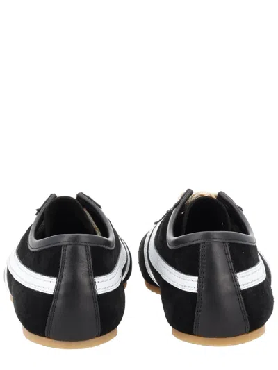 Dries Van Noten Sneakers Contrast Stitching Low Top Rubber Sole In Black