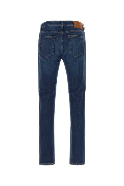 Pt Torino Washed Effect Jeans In Blue