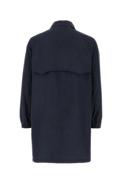Palto' Blue Polyester Pierangelo Overcoat In Blue