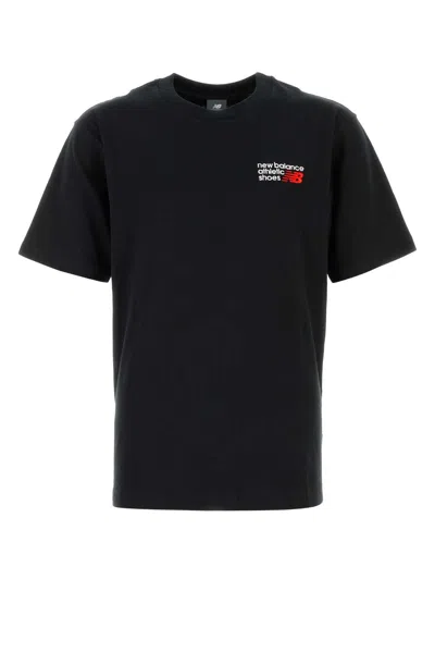 New Balance T-shirt Athletics Premium Logo Balck In Black