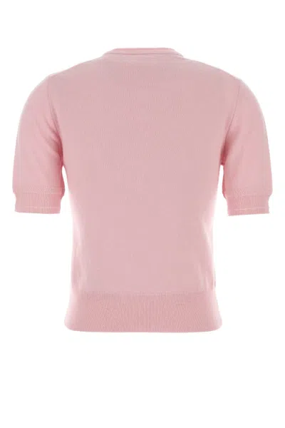 Jil Sander Pink Wool Sweater In Multi