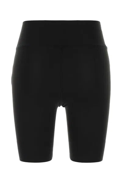 Autry Black Stretch Polyester Shorts In Black