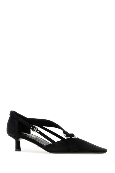 Prada Kitten Heel Pointed Toe Pump In Black