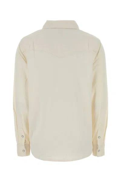 Levi's Ivory Lyocell Blend Iconic Western Shirt In Neutral