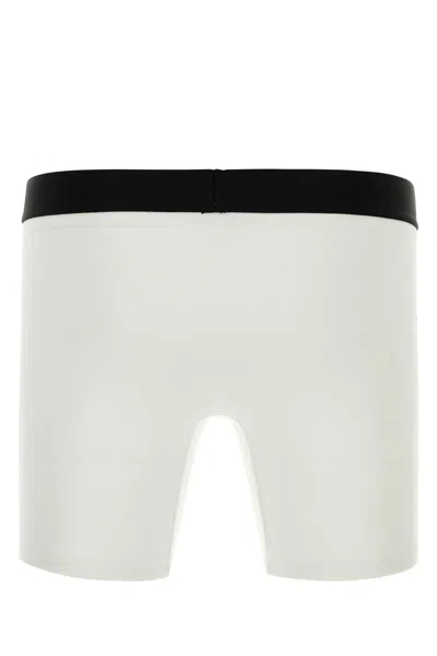 Dsquared2 Dsquared Stretch Cotton Boxer Briefs In White