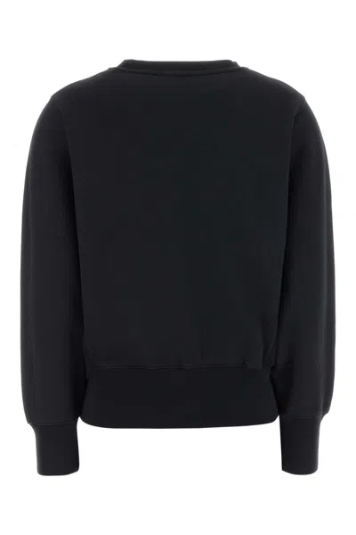 Anine Bing Womens Vintage Black Harry Logo-embroidered Cotton Sweatshirt In Blue