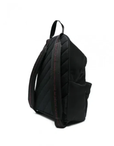 Off-white Heritage Mini Backpack With Front Pocket And Logo Print In Black