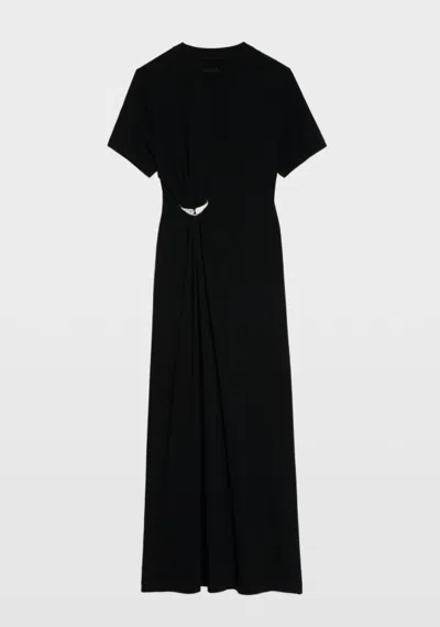 Zadig & Voltaire Raja Wings-motif Maxi Dress In Brown