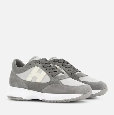 Hogan Interactive Sneakers In Gray