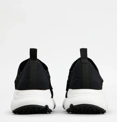 Tod's Kate Stretch Knit Trainer Sneakers In Black